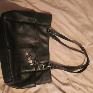 The Sak Black Leather Shoulder Bag